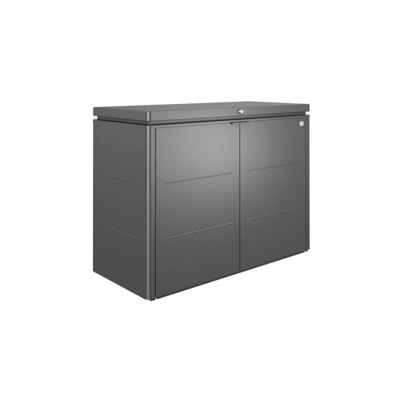 Biohort Gartenschrank 'HighBoard 200' dunkelgrau metallic 200 x 84 x 127 cm von Biohort