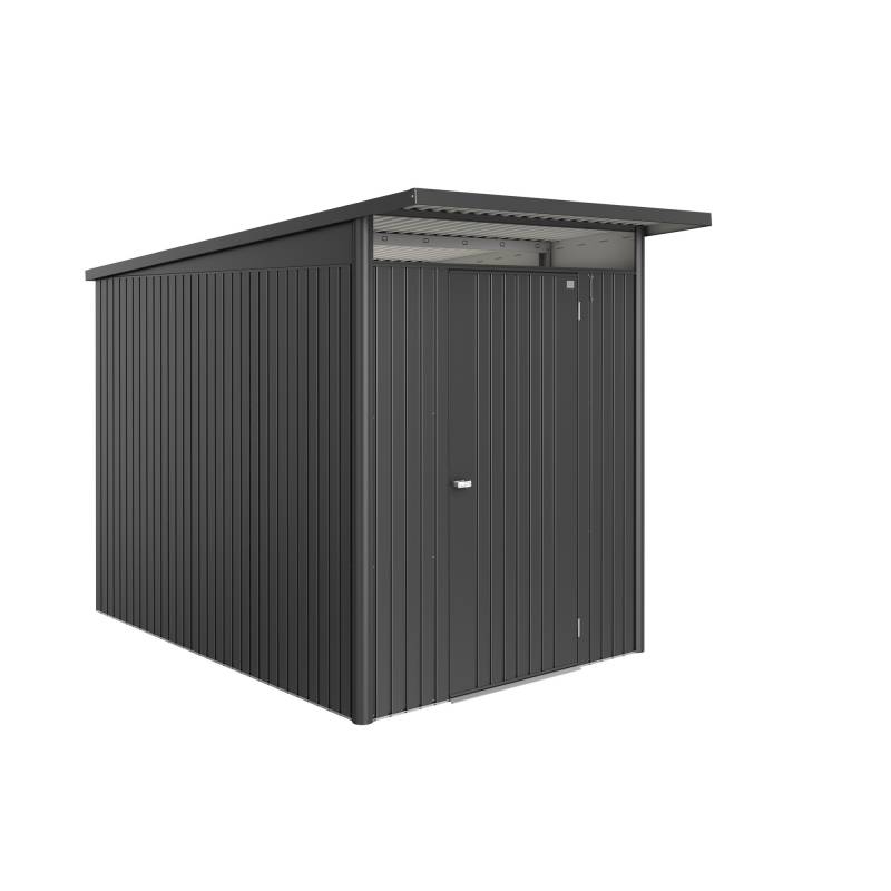 Biohort Gerätehaus 'AvantGarde ECO A3' dunkelgrau-metallic 180 x 300 cm mit Standardtür von Biohort