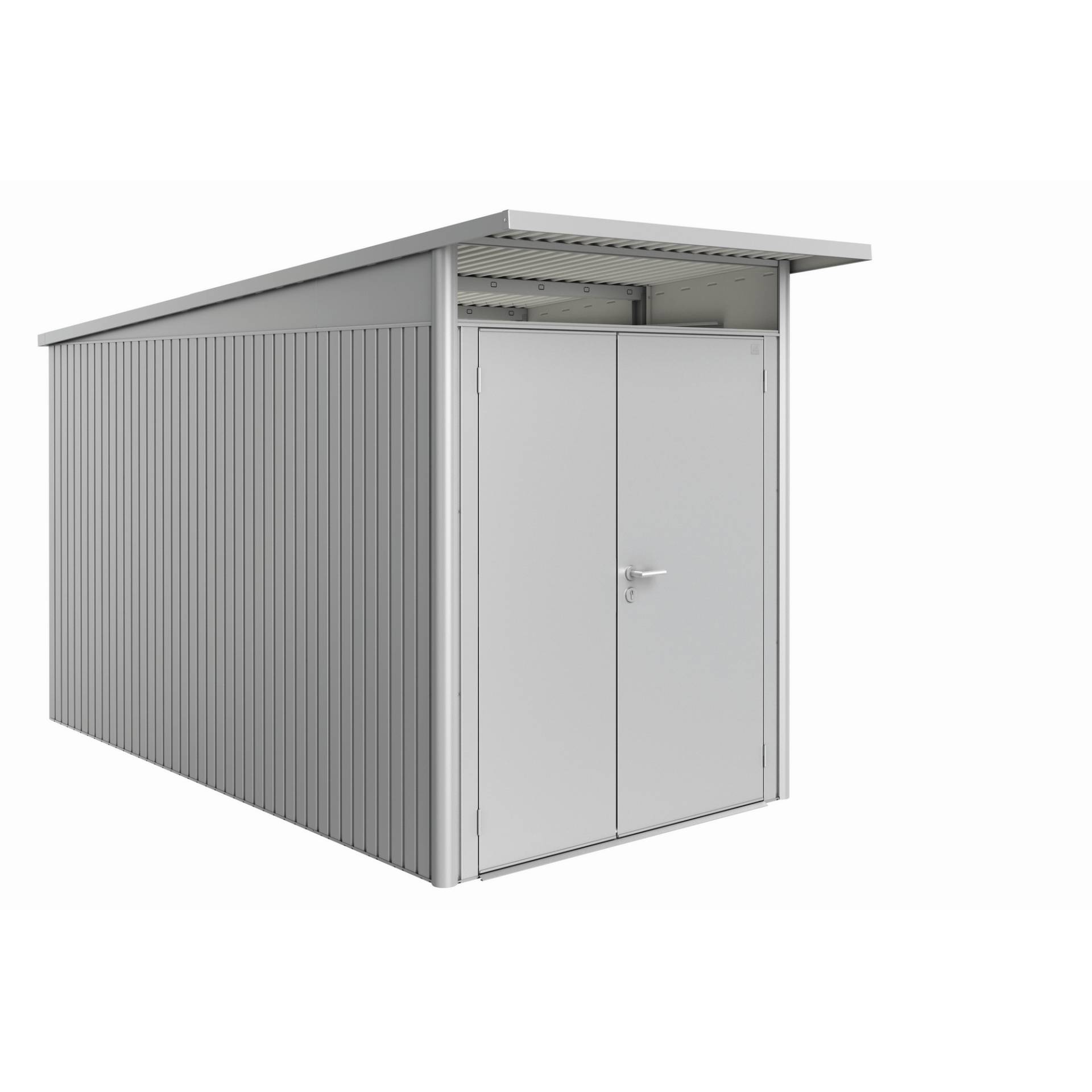 Biohort Gerätehaus 'AvantGarde' Gr. A4 silber-metallic 180 x 380 cm, mit Doppeltür schmal Biohort Gerätehaus 'AvantGarde' Gr. A4 silber-metallic 180 x 380 cm, mit Doppeltür schmal von Biohort