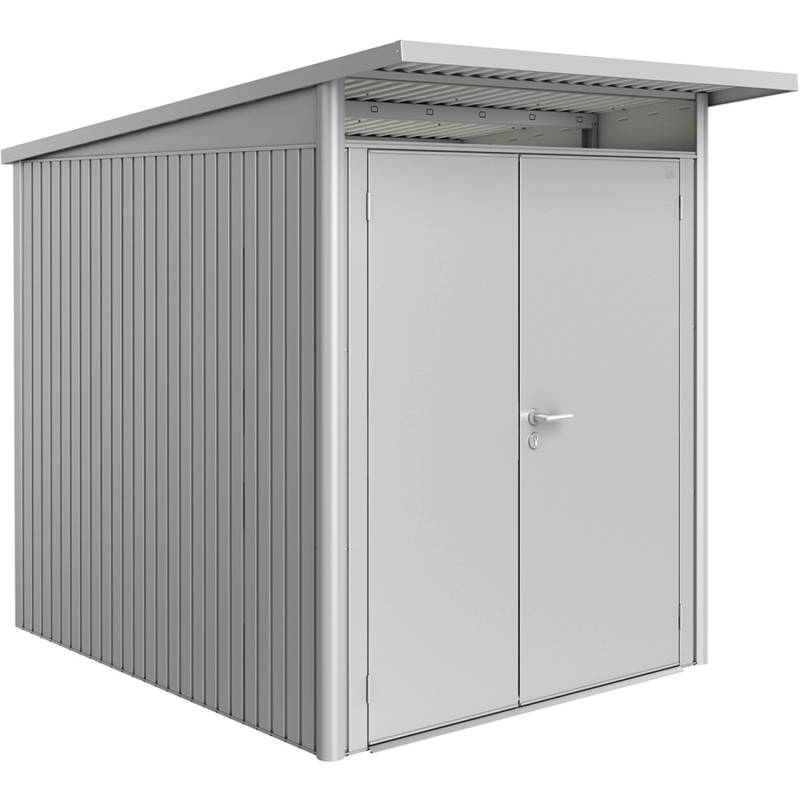 Biohort Metall-Gerätehaus AvantGarde Gr. A2 silber-metallic Doppeltür schmal von Biohort