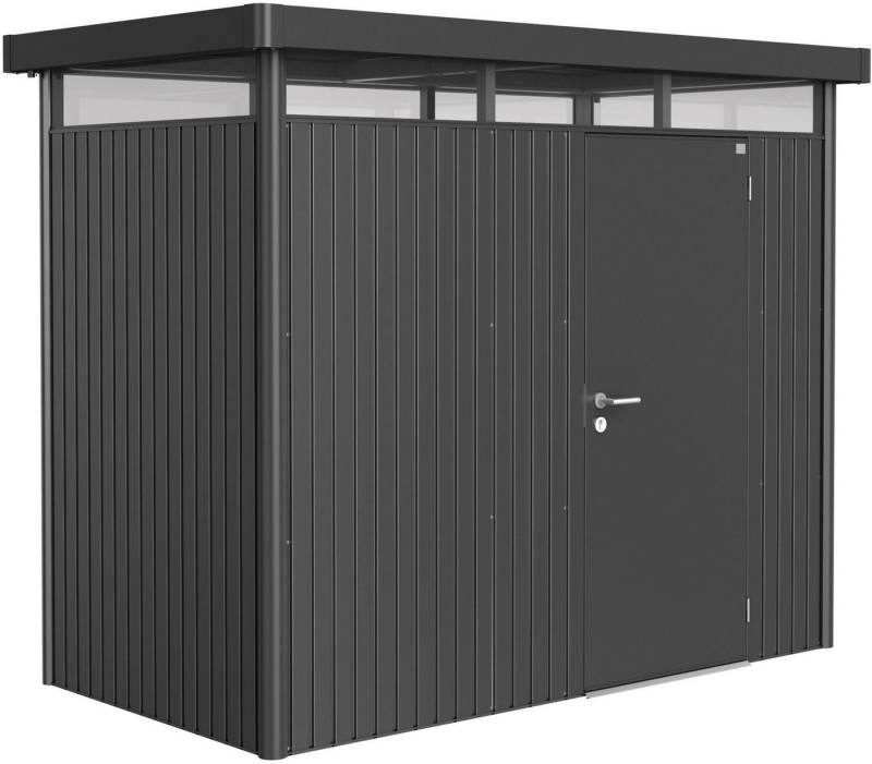 Biohort Gerätehaus HIGHLINE Gr. H1, verschiedene Farben, BxT: 275x155 cm, stylisches Metall-Gartenhaus mit Flachdach von Biohort