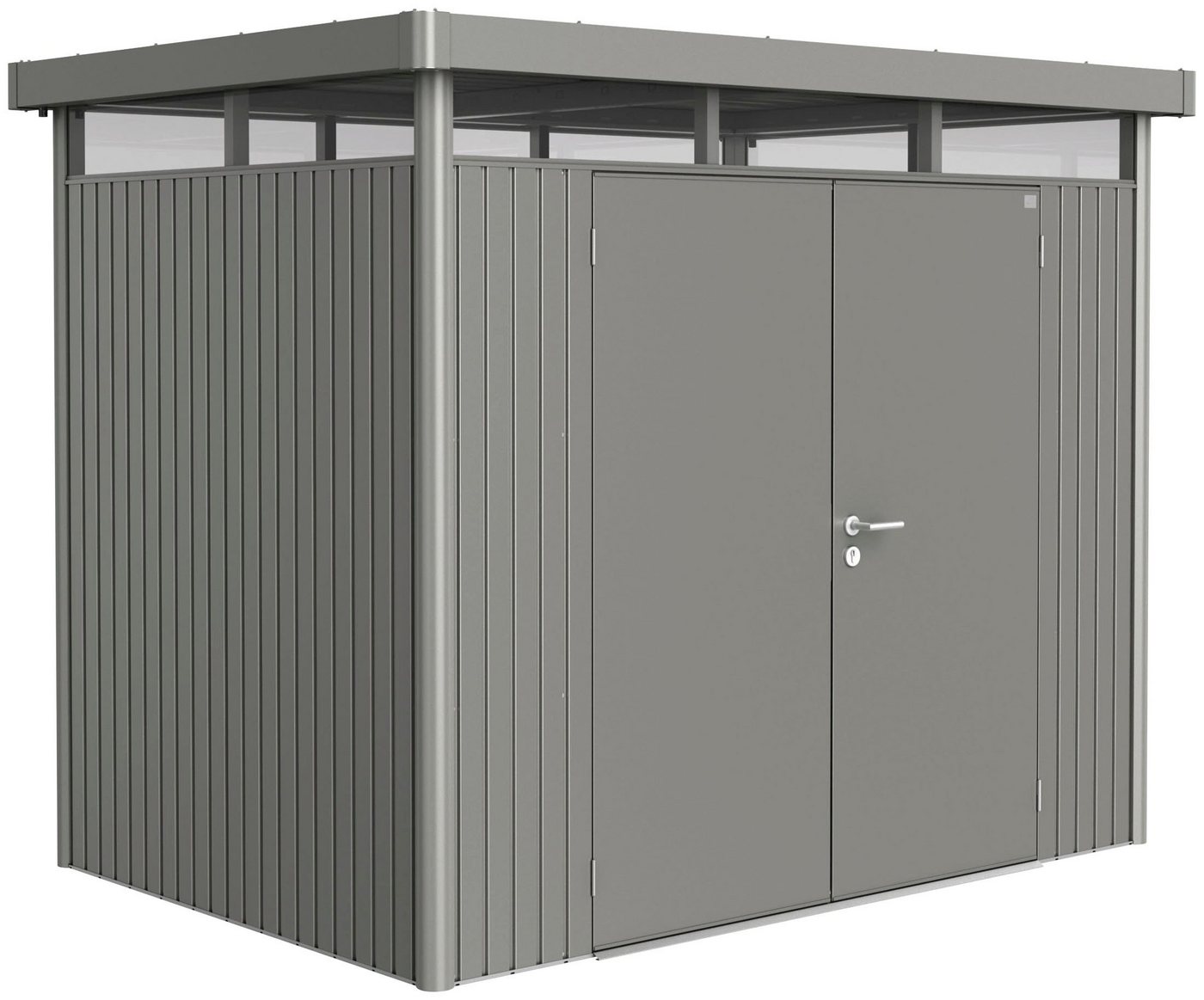 Biohort Gerätehaus HighLine Gr. H2, BxT: 275x195 cm, quarzgrau-metallic von Biohort