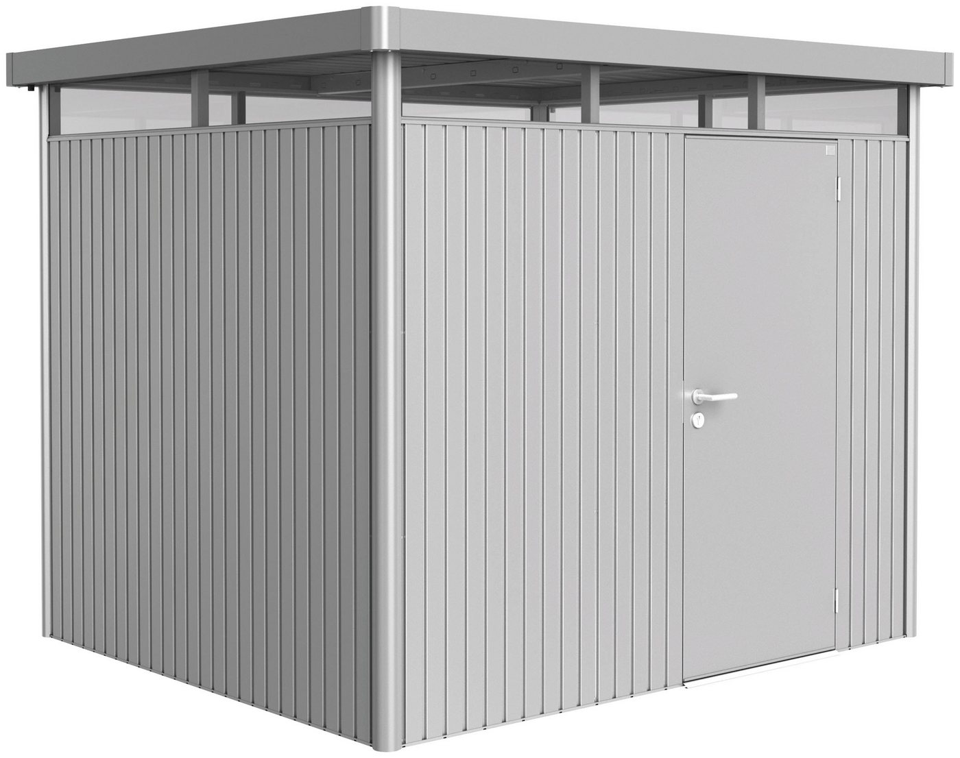 Biohort Gerätehaus HighLine Gr. H3, BxT: 275x235 cm, silber-metallic von Biohort