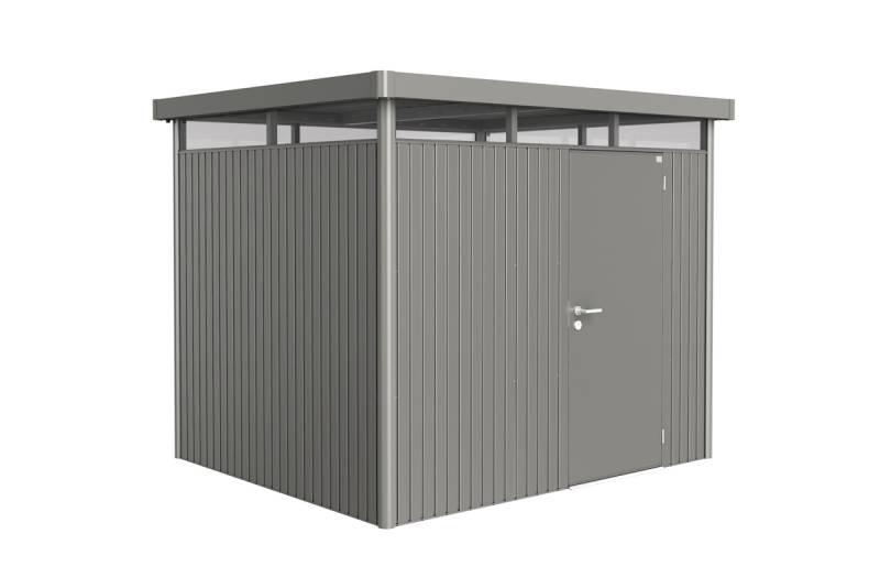 Biohort Gerätehaus HighLine mit Einzeltür-275 x 235 cm (Gr. H 3)-quarzgrau-metallic von Biohort