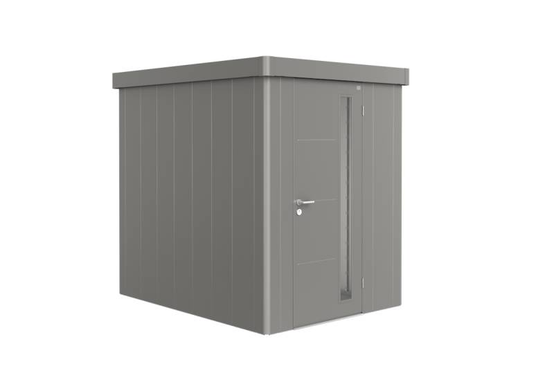 Biohort Gerätehaus Neo 180 x 236 cm (2A) Einfarbig Einzeltür quarzgrau-metallic von Biohort