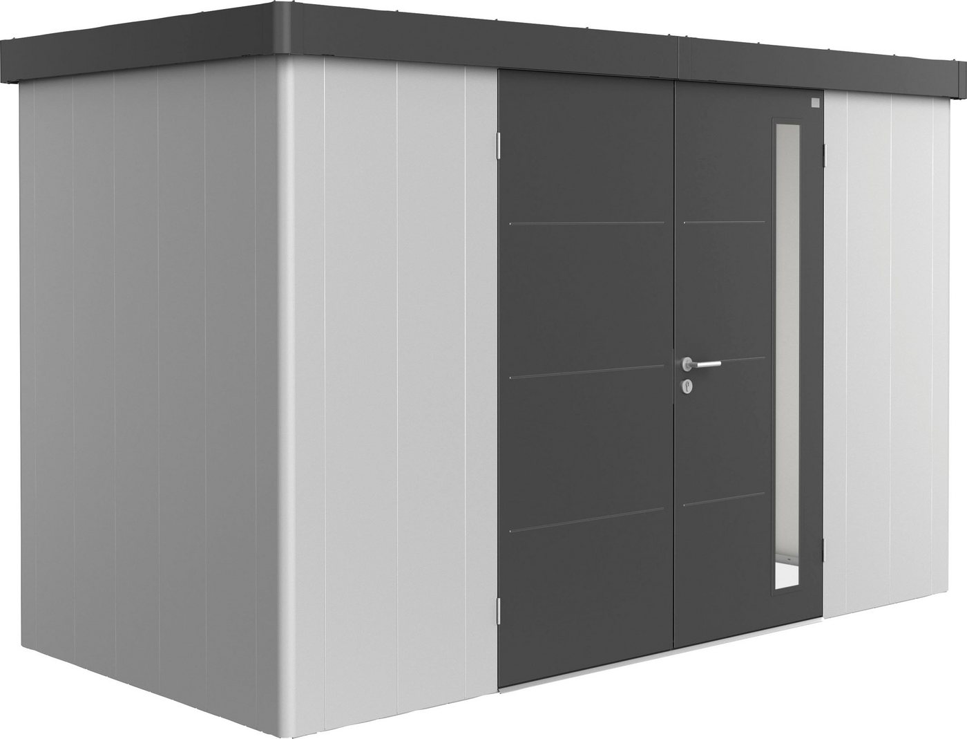 Biohort Gerätehaus Neo 1D Variante 1.3, BxT: 348x180 cm, Metall von Biohort