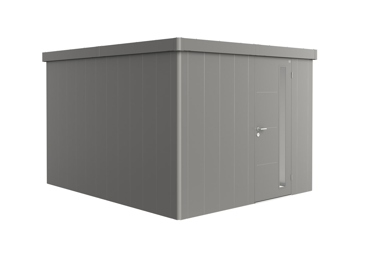 Biohort Gerätehaus Neo 292 x 348 cm (4C) Einzeltür quarzgrau-metallic von Biohort