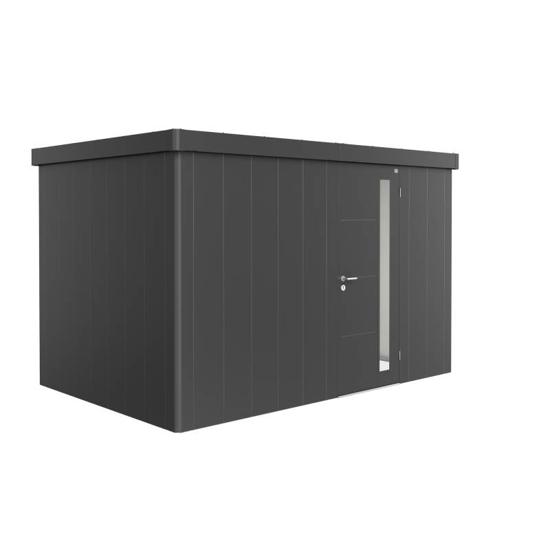 Biohort Gerätehaus 'Neo 2D' dunkelgrau-metallic 348 x 236 cm mit Standardtür von Biohort