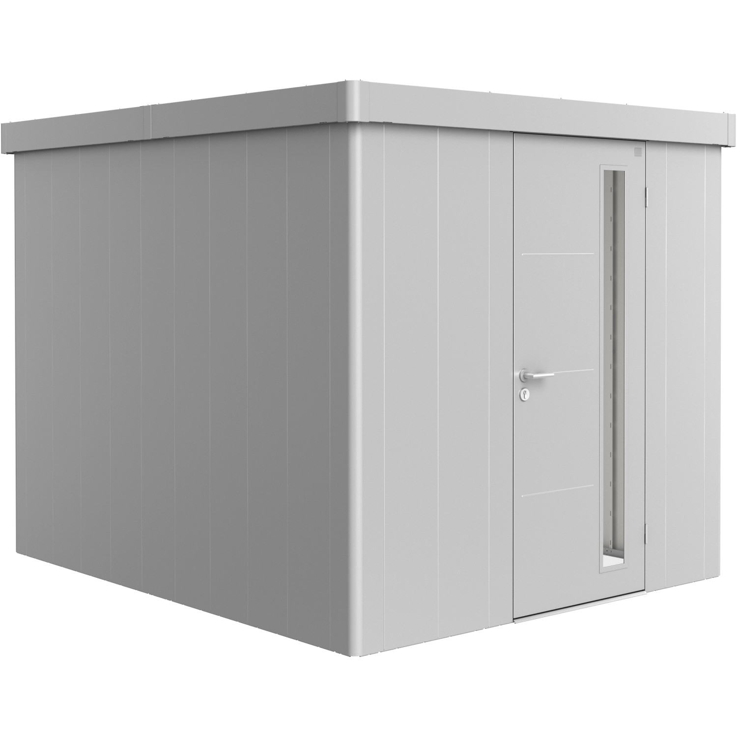 Biohort Gerätehaus Neo 3B Standardtüre Silber-Metallic von Biohort