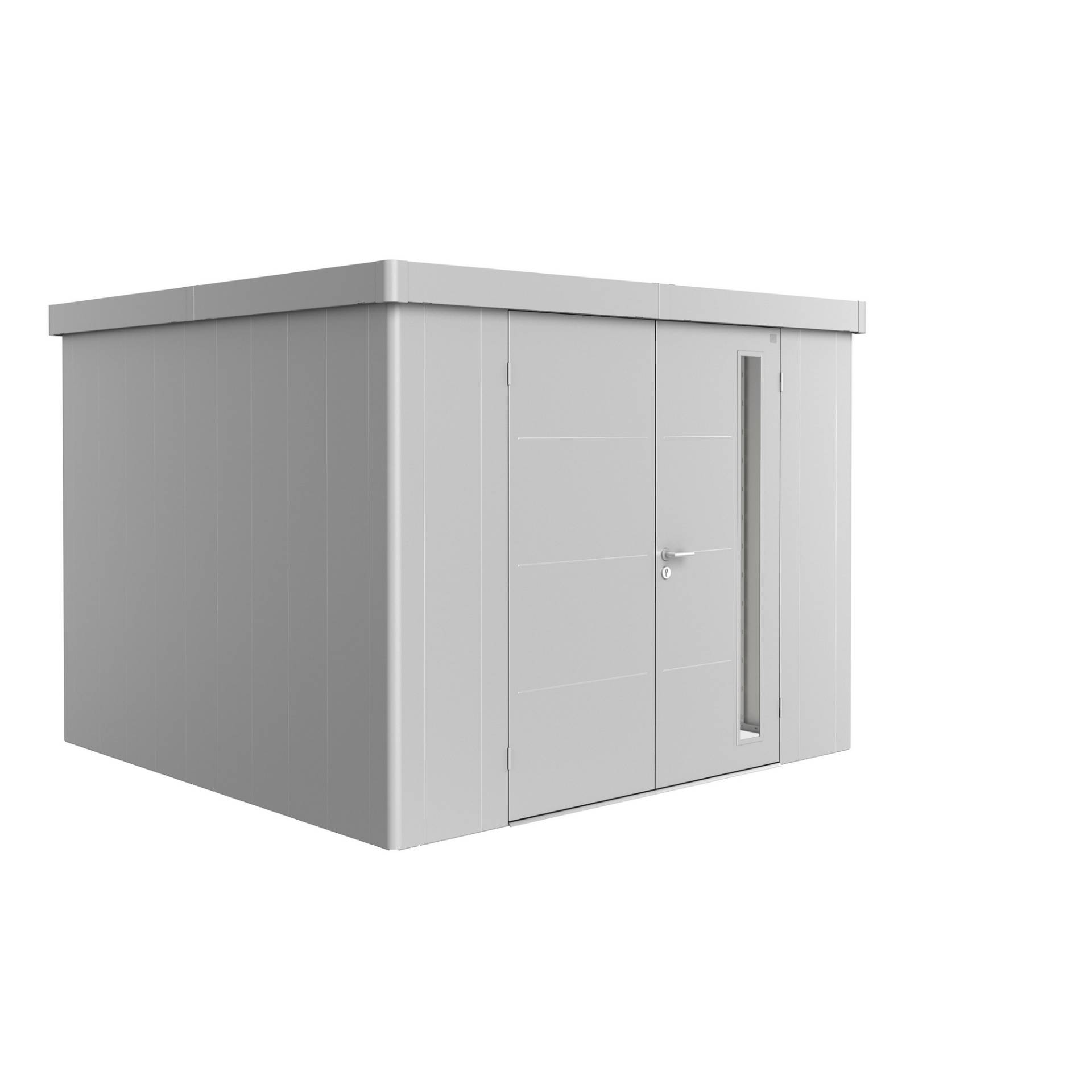 Biohort Gerätehaus 'Neo 3C' silber-metallic 292 x 292 cm mit Doppeltür Biohort Gerätehaus 'Neo 3C' silber-metallic 292 x 292 cm mit Doppeltür von Biohort