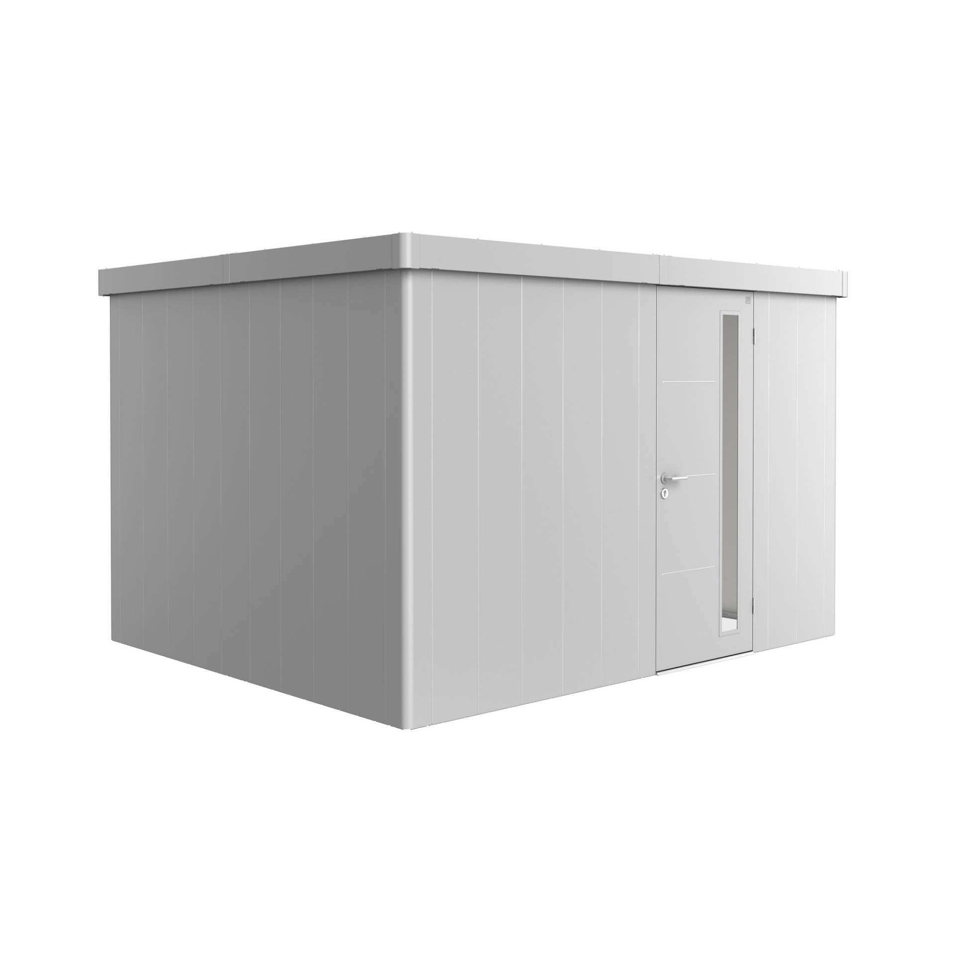 Biohort Gerätehaus 'Neo 3D' silber-metallic 348 x 292 cm mit Standardtür Biohort Gerätehaus 'Neo 3D' silber-metallic 348 x 292 cm mit Standardtür von Biohort