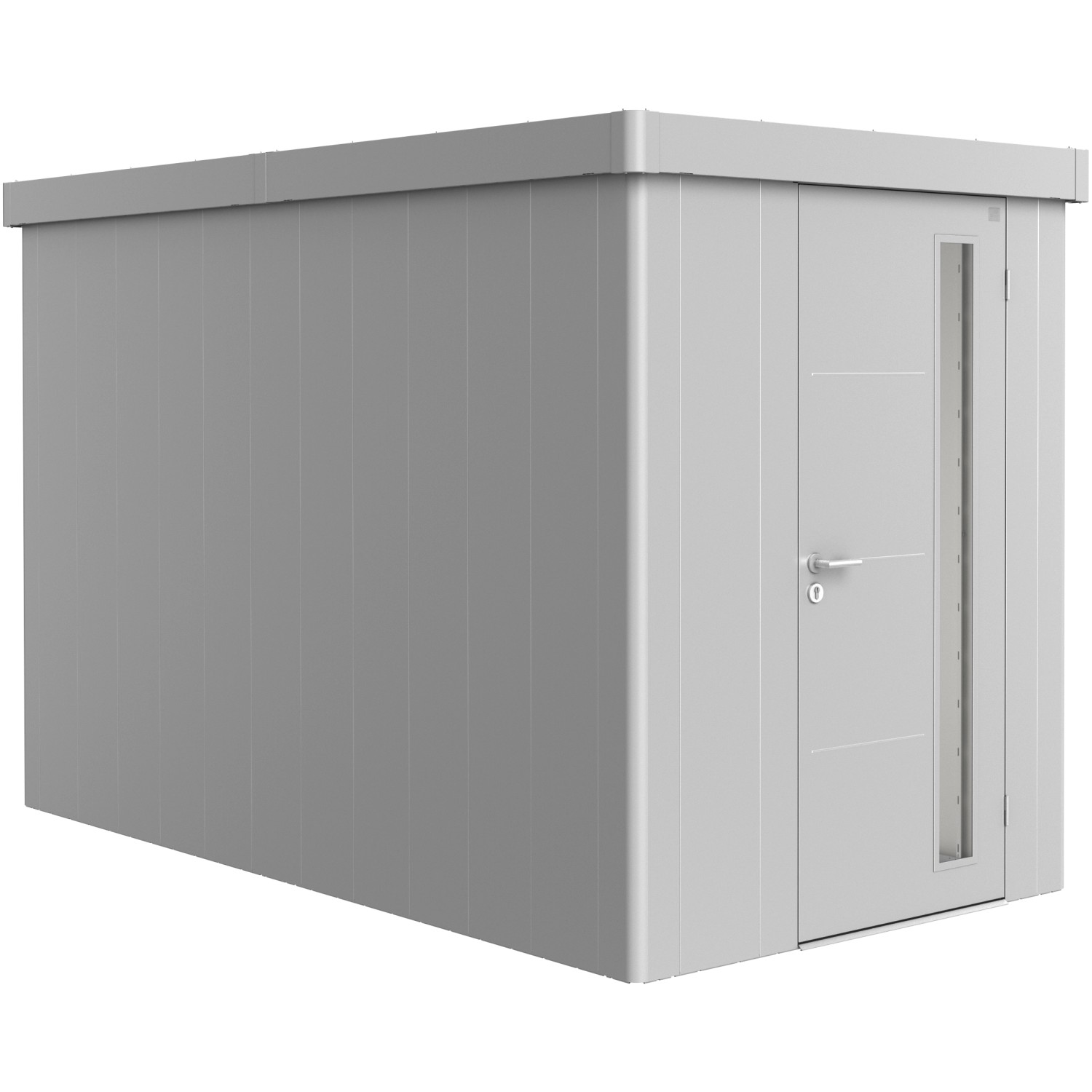 Biohort Gerätehaus Neo 4A Standardtüre Silber-Metallic von Biohort