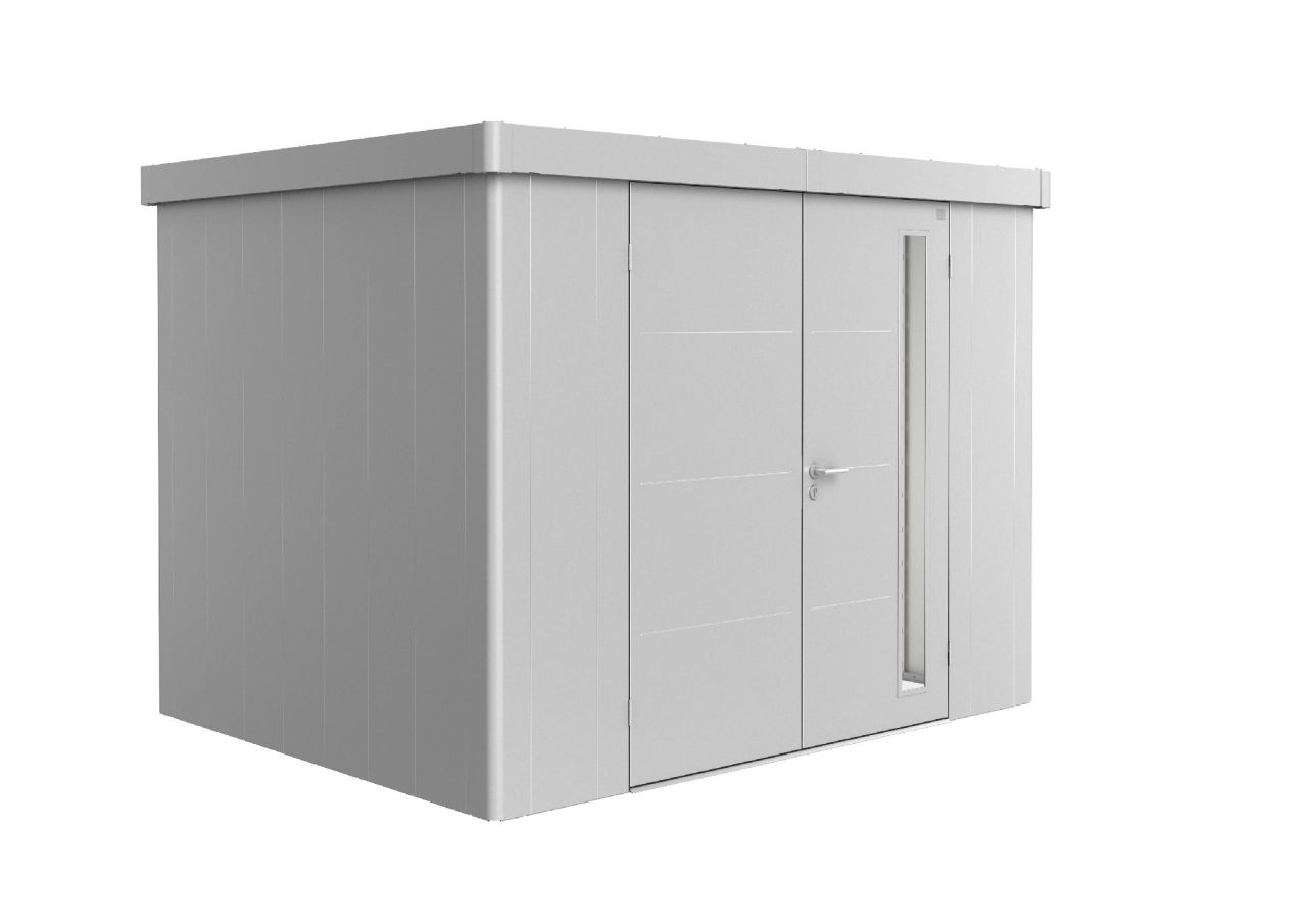 Biohort Gerätehaus Neo 2C 292 x 236 cm silber Doppeltür von Biohort