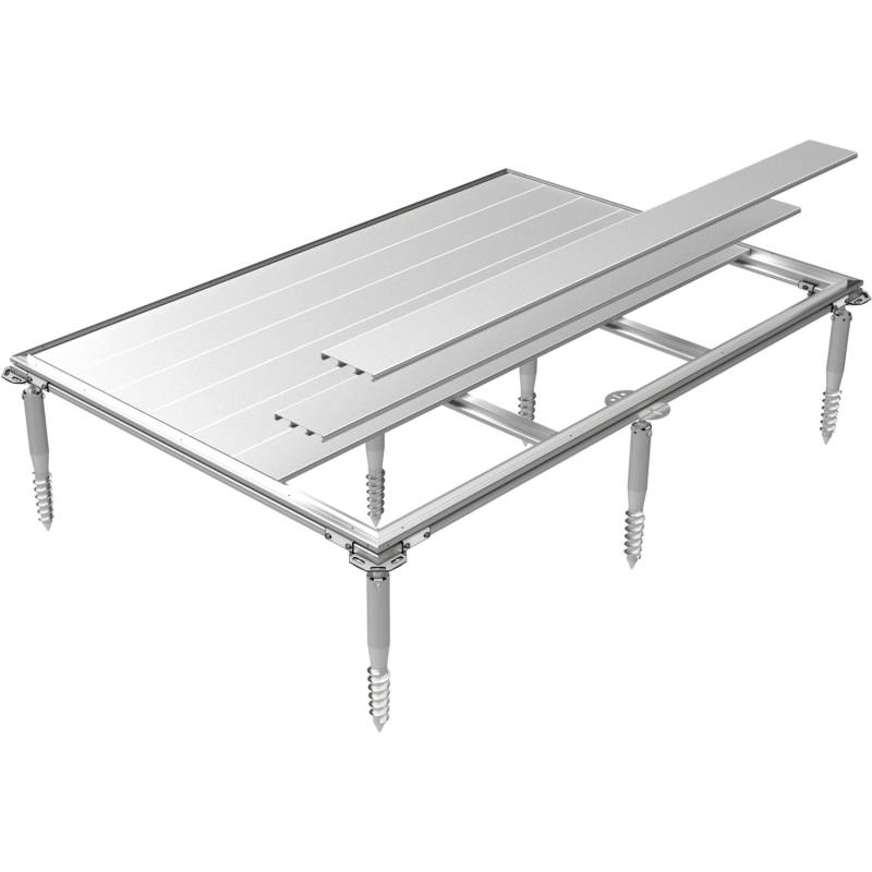 Biohort Geräteschrank-Fundament Smartbase Plus GS 190 Alu 209 x 48 x 40,5 cm von Biohort
