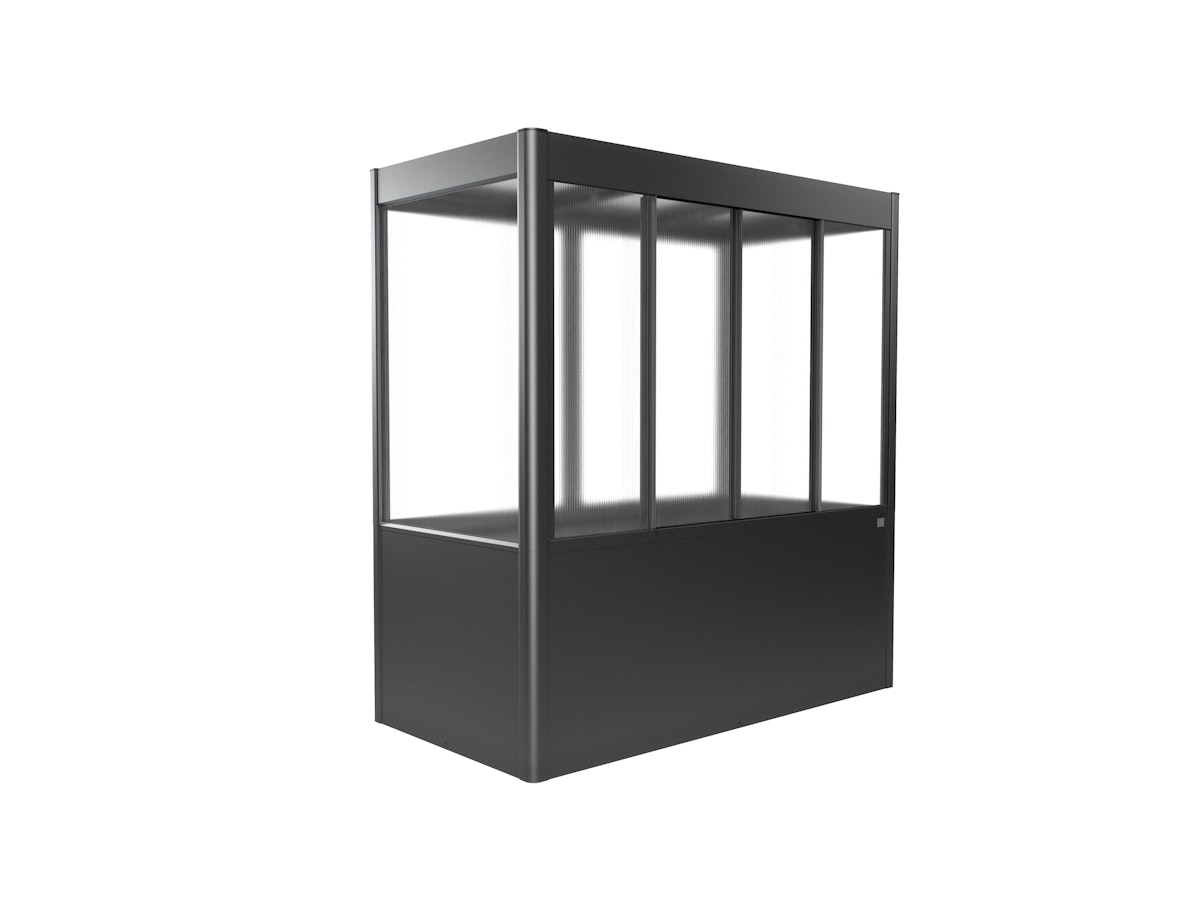 Biohort Gewächshaus Florentina B 201 x T 102 x H 213 cm (Gr. 2x1), dunkelgrau-metallic von Biohort