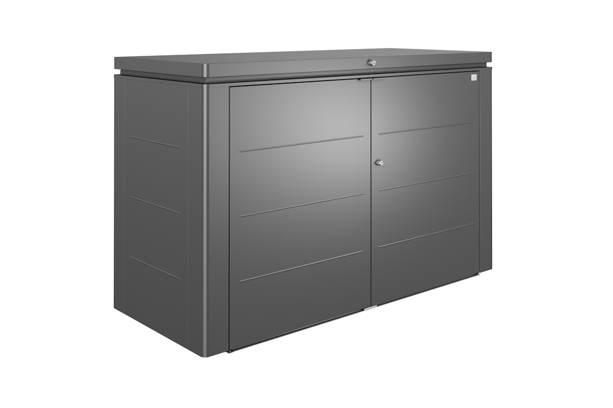 Biohort HighBoard Geräteschrank-200 x 84 x 127 cm (Größe 200)-dunkelgrau-metallic von Biohort