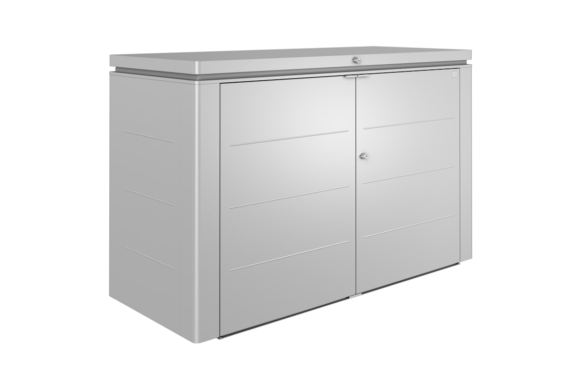 Biohort HighBoard Geräteschrank-200 x 84 x 127 cm (Größe 200)-silber-metallic von Biohort