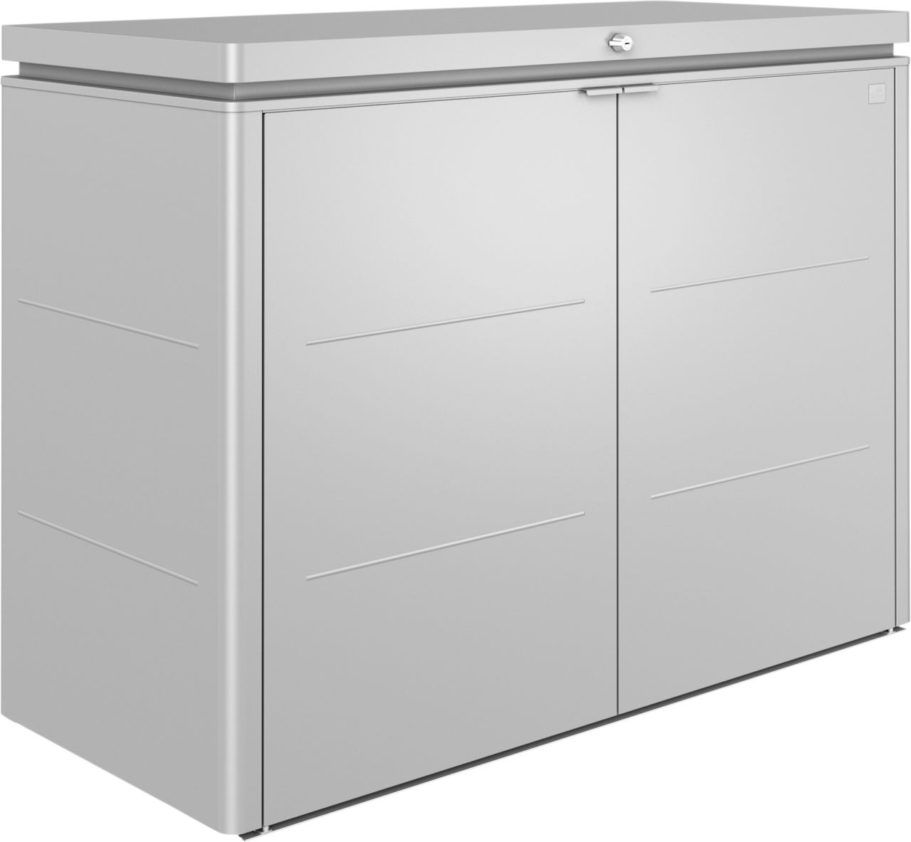 Biohort Gartenbox Highboard 160 160 x 70 x 118 cm silber von Biohort