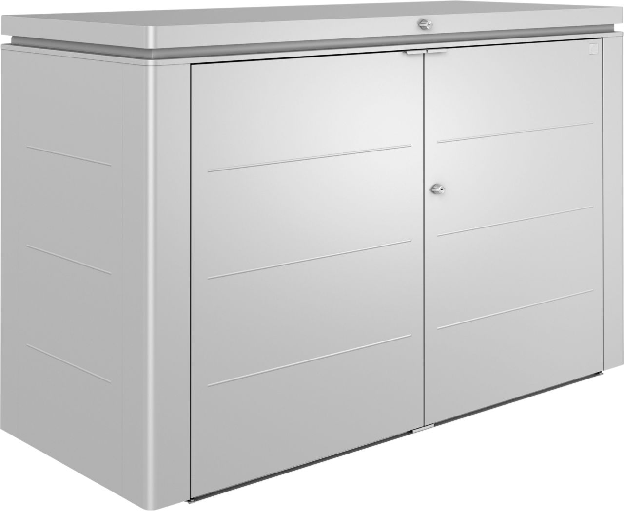 Biohort Gartenbox Highboard 200 200 x 84 x 127 cm silber von Biohort