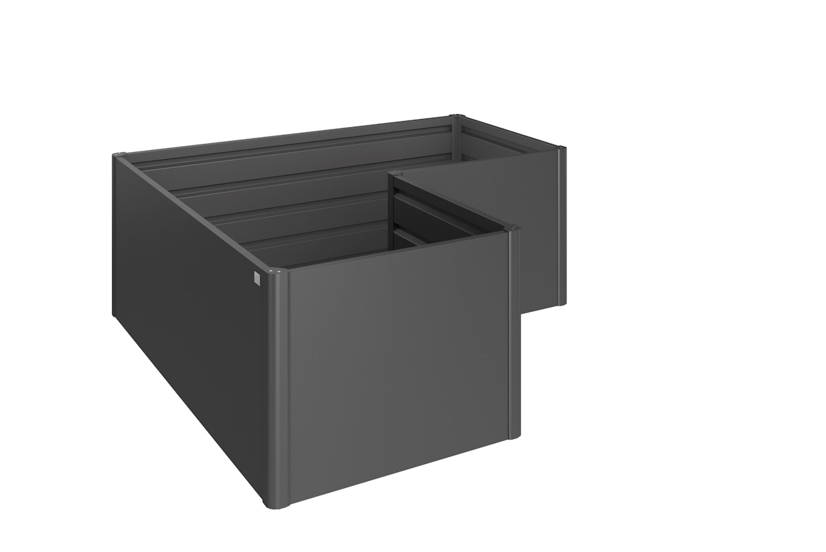 Biohort HochBeet-201 x 201 x 77 cm (Gr. L)-dunkelgrau-metallic von Biohort