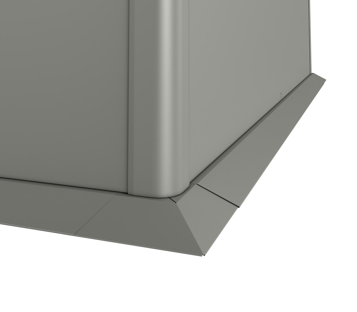 Biohort Mähkante für HochBeet 201 x 53 x 77 cm (Gr. 2x0,5) quarzgrau-metallic von Biohort