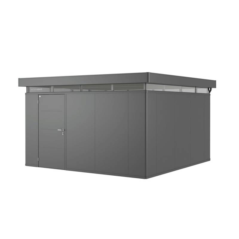Biohort Nebengebäude CasaNova-400 x 400 cm (Größe 7)-links-dunkelgrau-metallic von Biohort