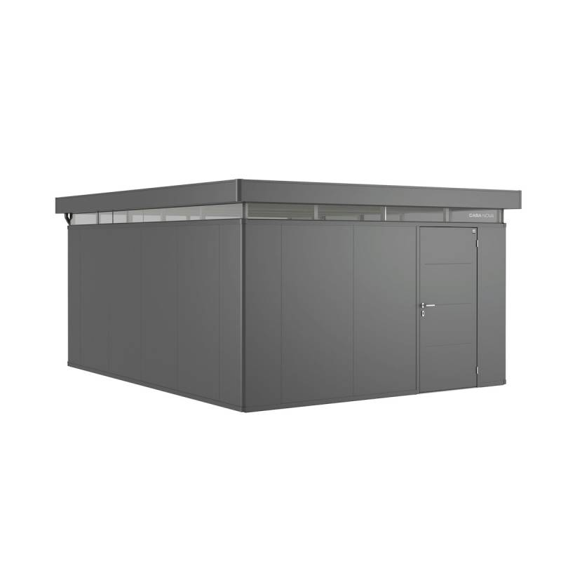 Biohort Nebengebäude CasaNova-400 x 500 cm (Größe 8)-rechts-dunkelgrau-metallic von Biohort