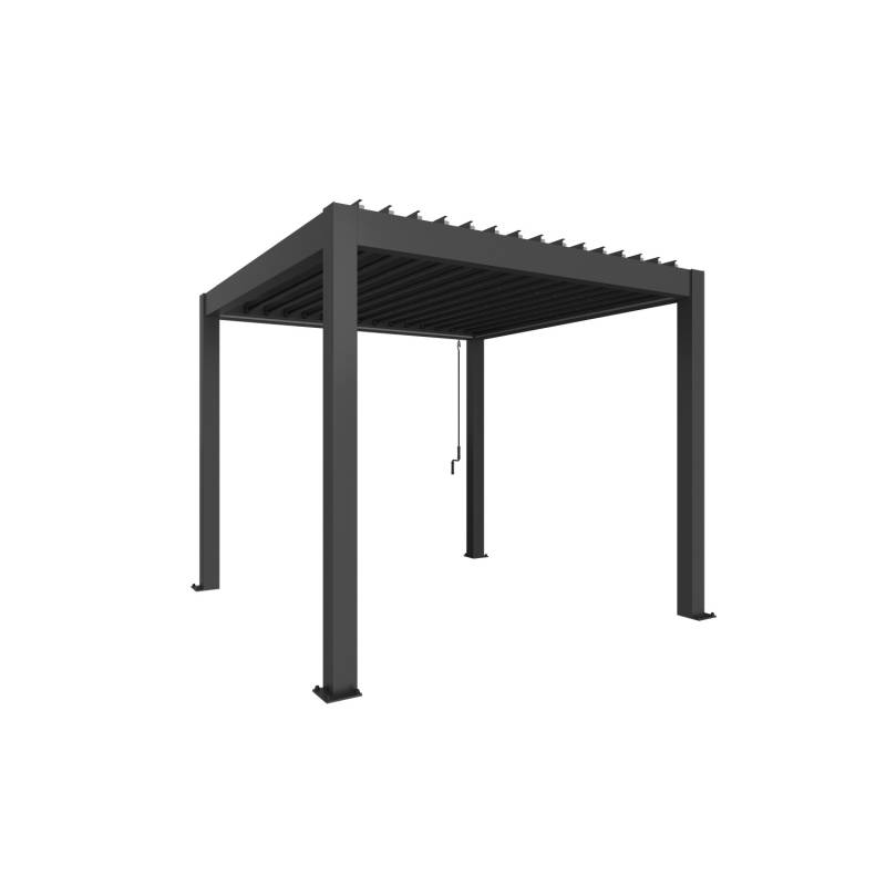 Biohort Pergola 255 cm x 312 cm x 312 cm Dunkelgrau-Metallic von Biohort