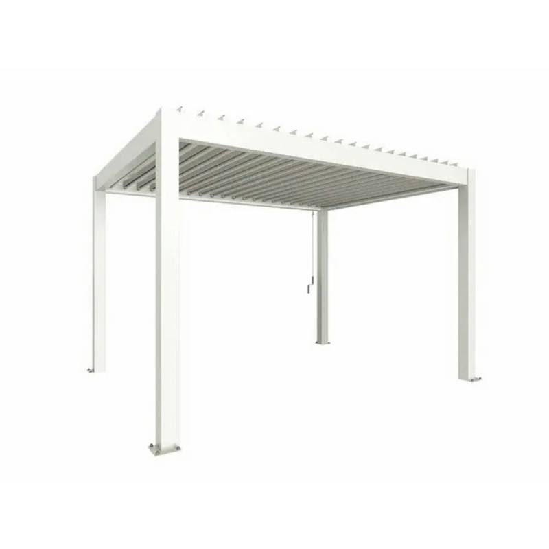 Biohort Pergola B 404,5 x T 312 x H 255 cm (Gr. 4x3) Rahmen: weiß / Dachlamellen: weiß von Biohort