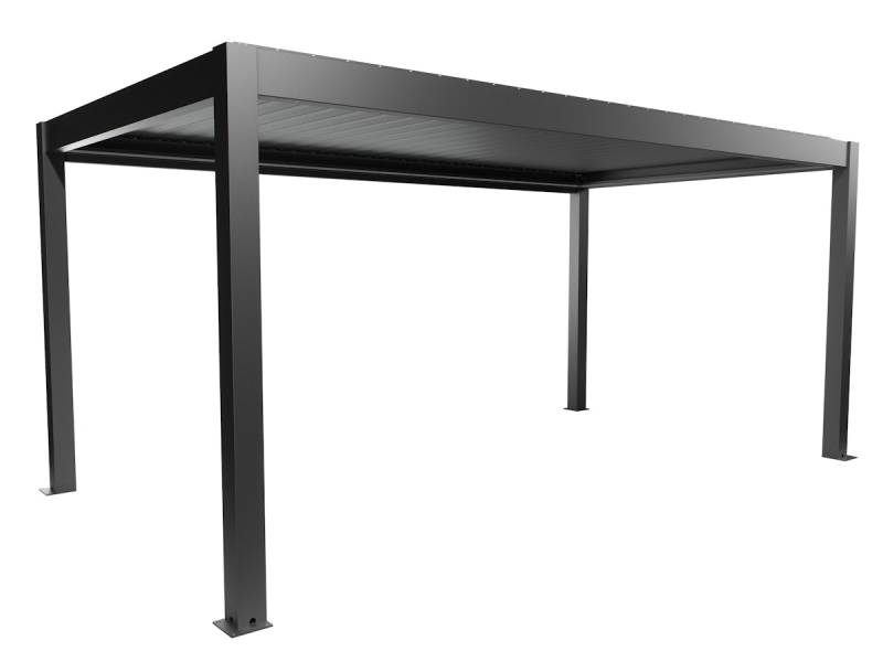 Biohort Pergola B 552,5 x T 312 x H 255 cm (Gr. 5,5x3), Rahmen: dunkelgrau-metallic / Dachlamellen: dunkelgrau-metallic von Biohort