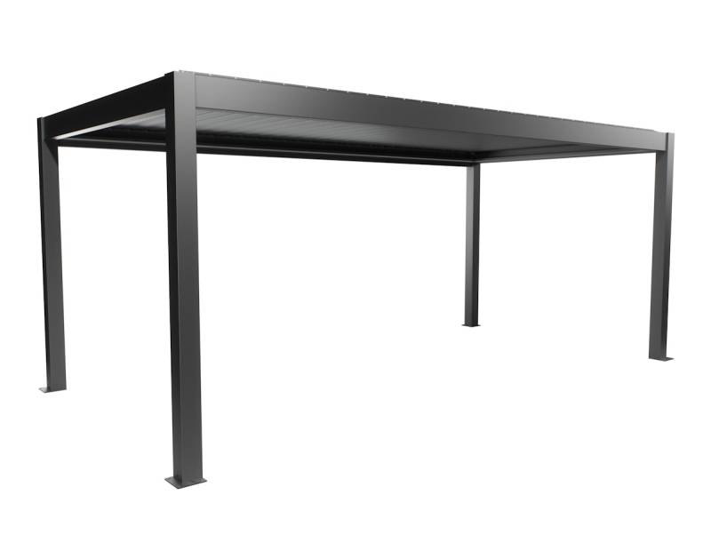 Biohort Pergola B 608 x T 312 x H 255 cm (Gr. 6x3), Rahmen: dunkelgrau-metallic / Dachlamellen: dunkelgrau-metallic von Biohort