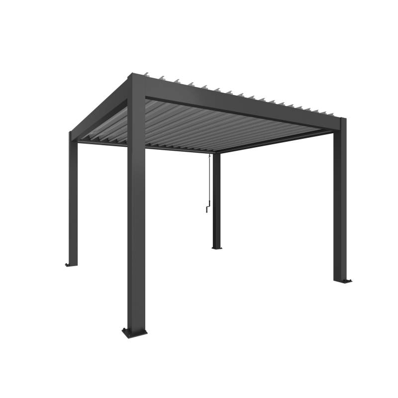Biohort Pergola Gr. 3,5 x 3,5 dunkelgrau 367,5 x 367,5 cm von Biohort