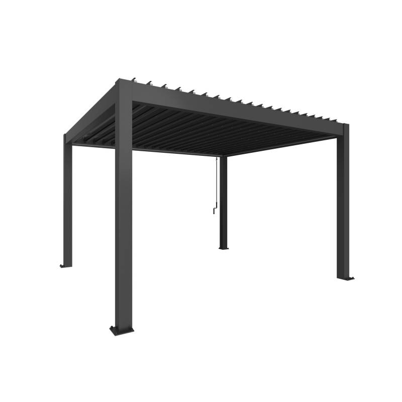 Biohort Pergola Gr. 4 x 3,5 dunkelgrau-metallic 404,5 x 367,5 cm von Biohort