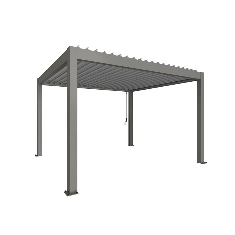 Biohort Pergola Gr. 4 x 3,5 quarzgrau 404,5 x 367,5 cm von Biohort