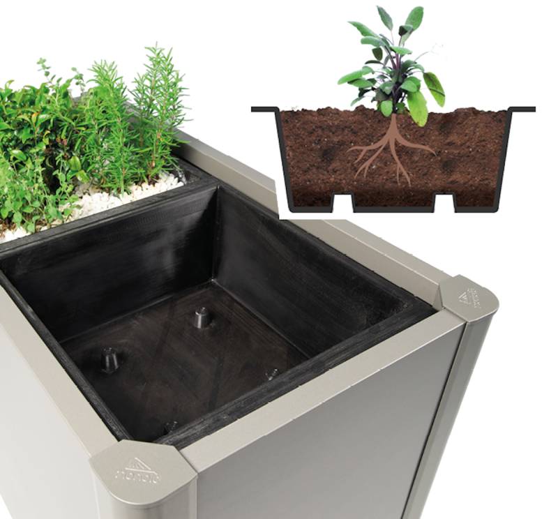 Biohort Pflanzeinsatz für Pflanzbeet Belvedere 2er Set von Biohort