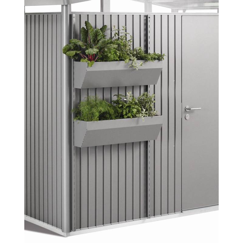 Biohort Pflanzgefäß 'FloraBoard' quarzgrau-metallic für Gerätehaus 'AvantGarde', 'HighLine', 'Panorama' von Biohort