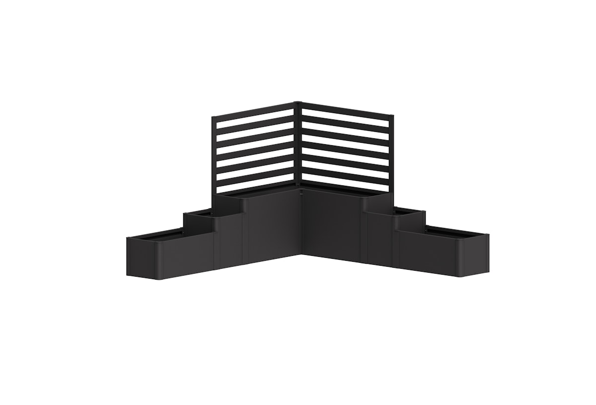 Biohort Pflanzkasten-System DaVinci Version 1 - Terrassenabgrenzung mit Rankgitter B x T x H 299,5 x 299,5 x 168 cm dunkelgrau-metallic Biohort Pflanzkasten-System DaVinci Version 1 - Terrassenabgrenzung mit Rankgitter B x T x H 299,5 x 299,5 x 168 cm dunkelgrau-metallic von Biohort
