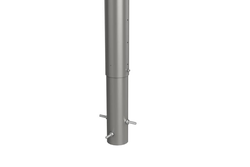Biohort Pfosten/Steher für Sichtschutz-System zum Einbetonieren Sichtschutz Höhe 135 cm quarzgrau-metallic von Biohort