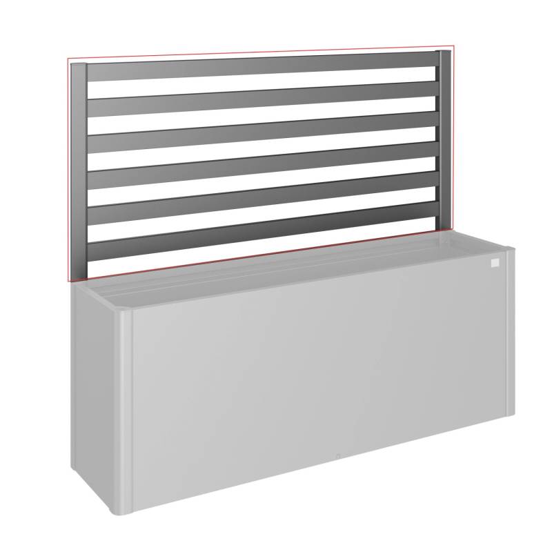 Biohort Rankgitter Hochbeet 91 cm x 398,3 cm Dunkelgrau-Metallic von Biohort