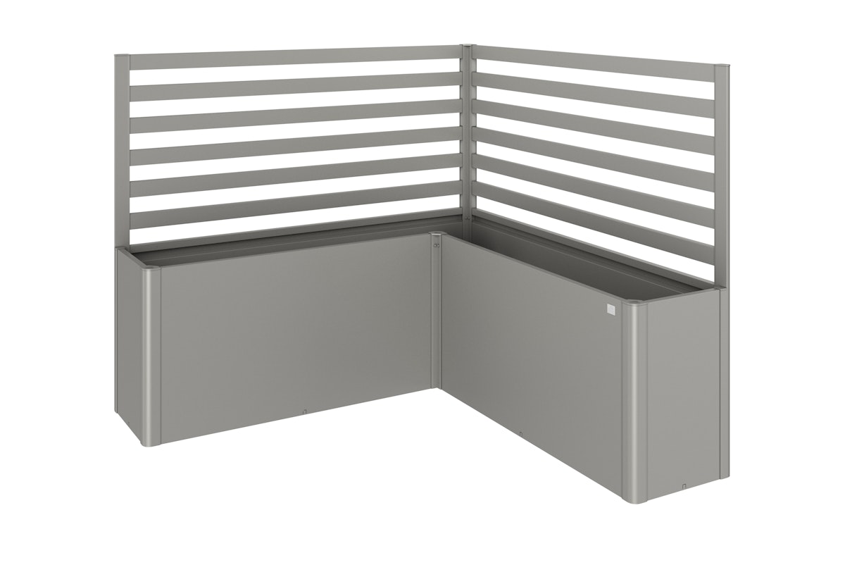Biohort Rankgitter für Hochbeet (2 Stück, für L-Form) L Form quarzgrau-metallic von Biohort