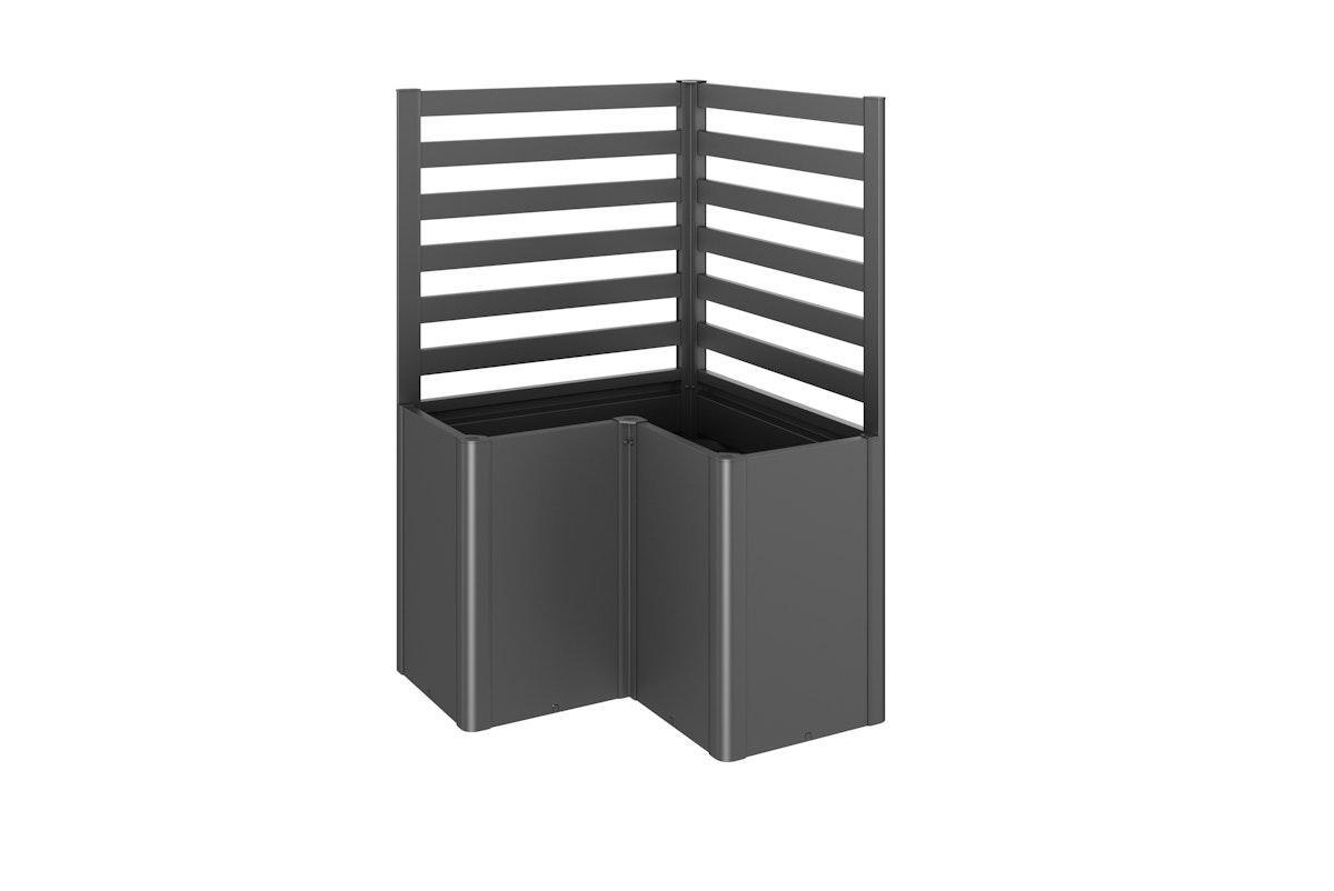 Biohort Rankgitter für Pflanzbeet Belvedere mit L-Form (2 Stück; für Gr. L100, L150, L200) Belvedere Gr. L100 (MINI, MIDI und MAXI) dunkelgrau-metallic von Biohort
