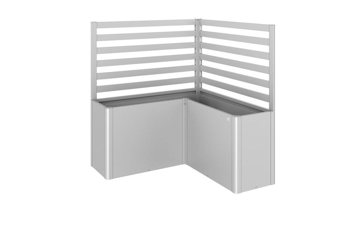 Biohort Rankgitter für Pflanzbeet Belvedere mit L-Form (2 Stück; für Gr. L100, L150, L200) Belvedere Gr. L150 (MINI, MIDI und MAXI) silber-metallic von Biohort