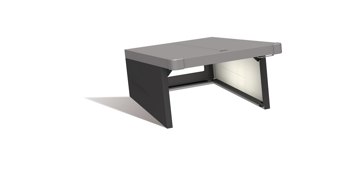 Biohort Rasenrobotergarage Charly B 78 x T 90 x H 49 cm (Gr. 2) dunkelgrau-metallic von Biohort