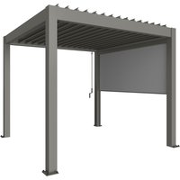 Biohort Rollo ", Sonnenschutz für 4m-Seite von biohort Pergola" Lichtschutz Sonnen- und Blendschutz mit ZIP-Funktion, stufenlos verstellbar von Biohort