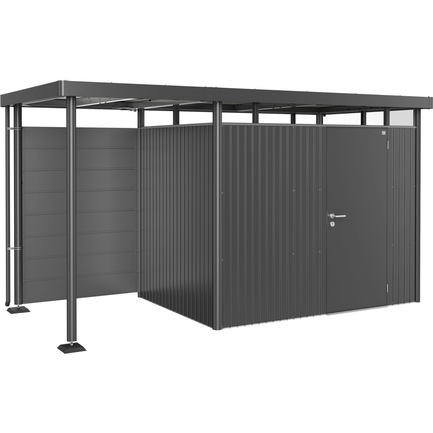 Biohort Rückwand Seitendach H2-H5 Dunkelgrau-Metallic 134 cm x 4 cm x 181 cm Biohort Rückwand Seitendach H2-H5 Dunkelgrau-Metallic 134 cm x 4 cm x 181 cm von Biohort