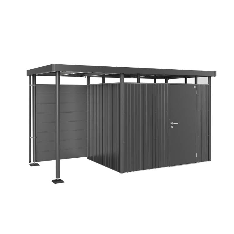 Biohort Rückwand für Seitendach Größe S zu Gerätehaus 'HighLine' Größe H2-H5 dunkelgrau-metallic von Biohort