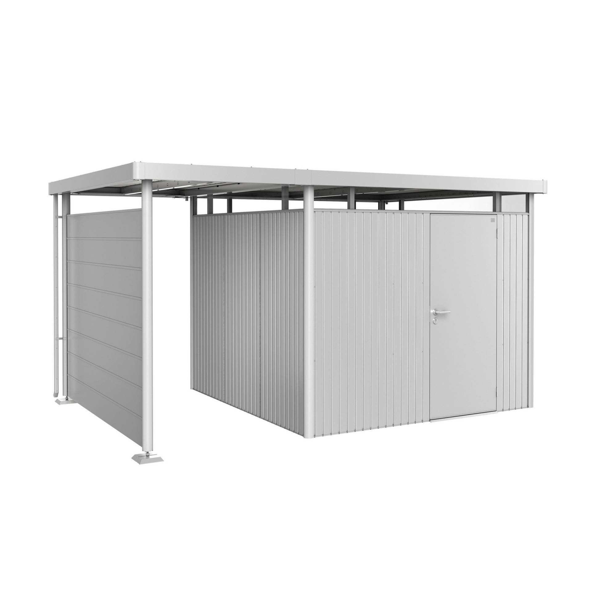 Biohort Seitendach Größe S zu Gerätehaus 'HighLine' Größe H4 silber-metallic Biohort Seitendach Größe S zu Gerätehaus 'HighLine' Größe H4 silber-metallic von Biohort