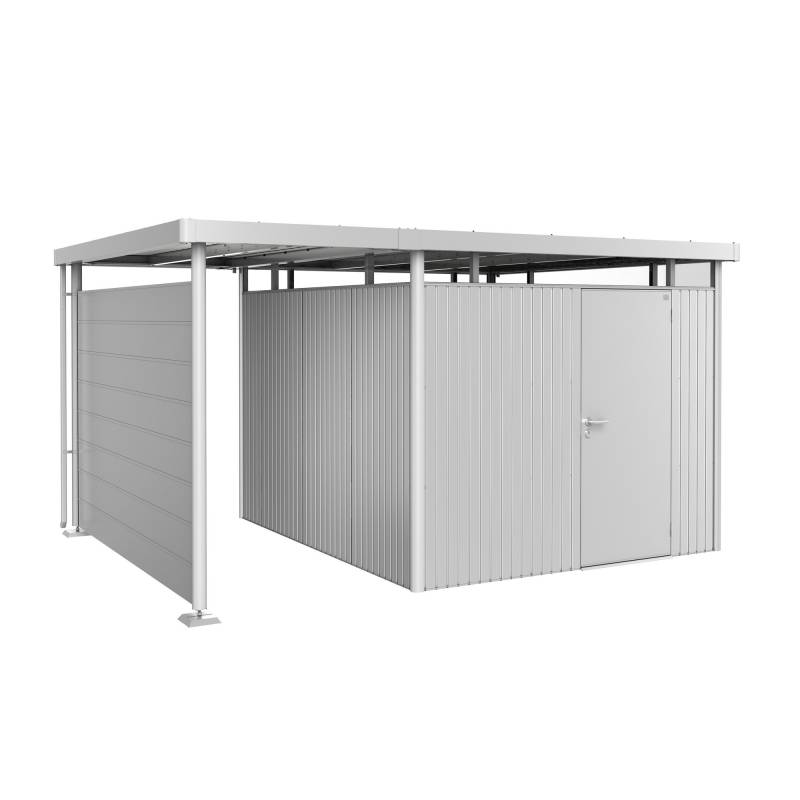 Biohort Seitendach Größe S zu Gerätehaus 'HighLine' Größe H5 silber-metallic von Biohort