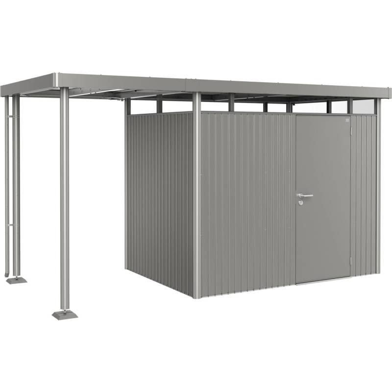 Biohort Seitendach für Gartenhaus HighLine 2 Quarzgrau-Metallic 150x195x222 cm von Biohort