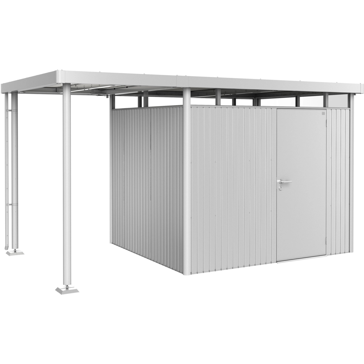 Biohort Seitendach für Gartenhaus HighLine 3 Silber-Metallic 150x235x222 cm Biohort Seitendach für Gartenhaus HighLine 3 Silber-Metallic 150x235x222 cm von Biohort